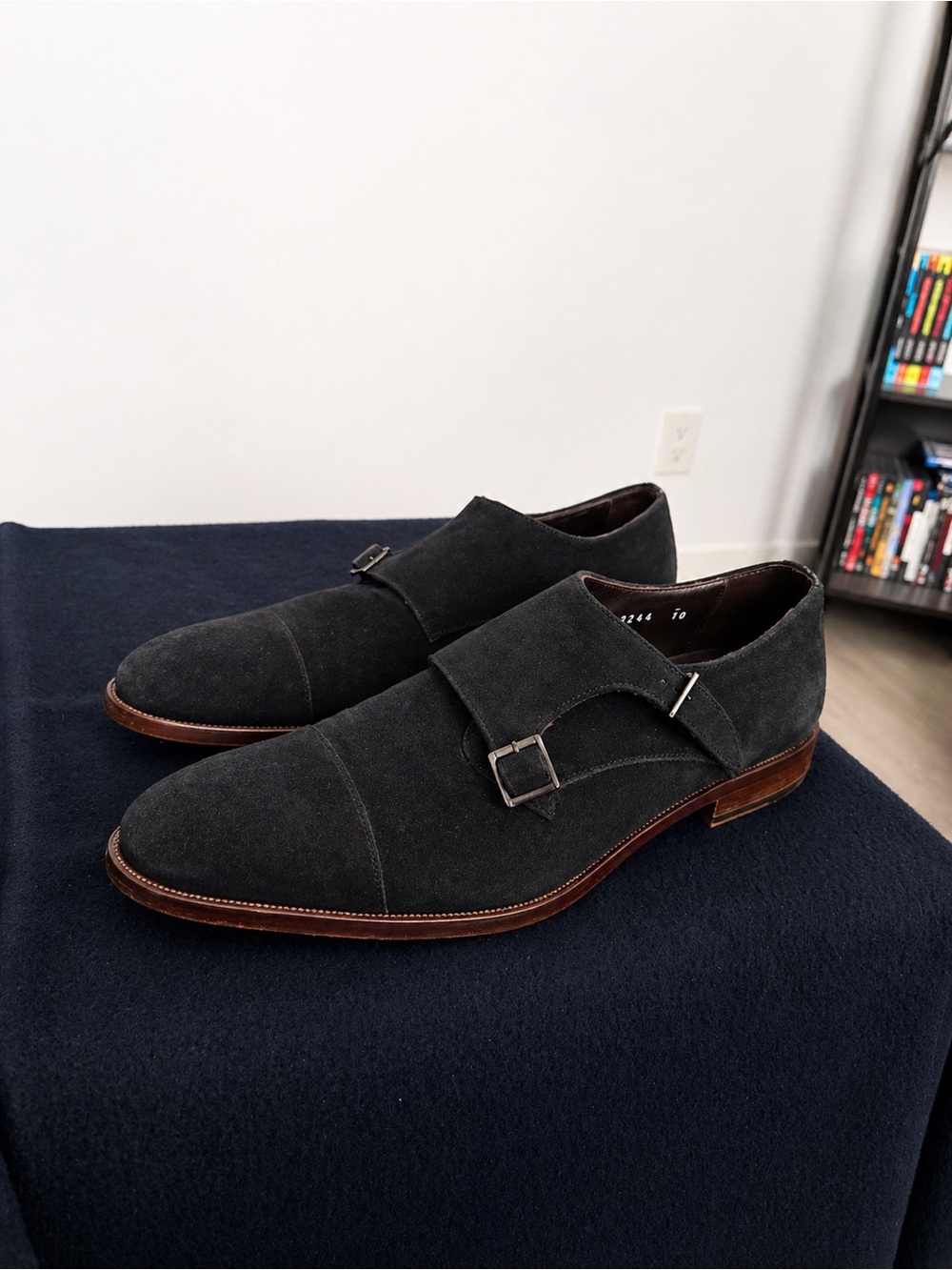 To Boot New York  Suede Single Monk Strap Oxfords